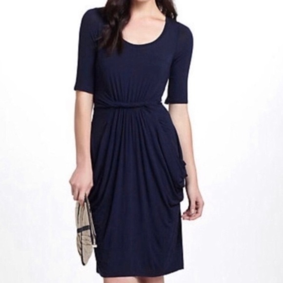 Anthropologie Dresses & Skirts - Anthropologie Meadow Rue Navy Jersey Dress